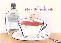 【今週のドイツ語】einen im Tee haben