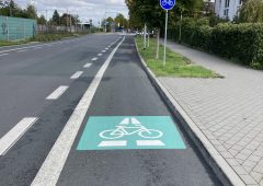 Darmstadt近郊の自転車高速道路をサイクリング