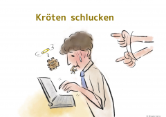 【今週のドイツ語】Kröten schlucken