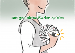 【今週のドイツ語】mit gezinkten Karten spielen