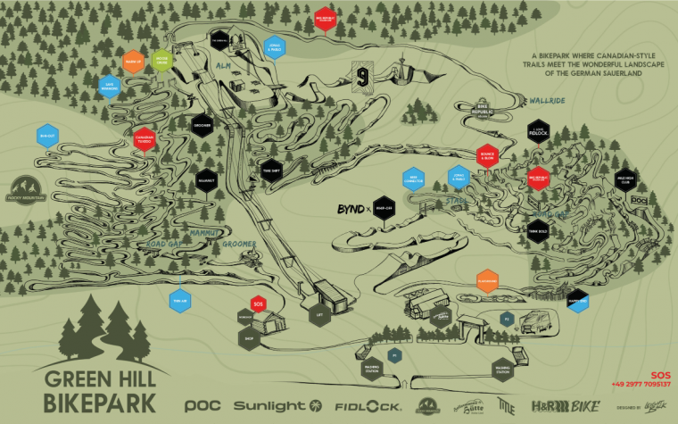 Greenhill Bikeparkの紹介です